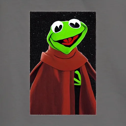 Image similar to sith lord kermit the frog