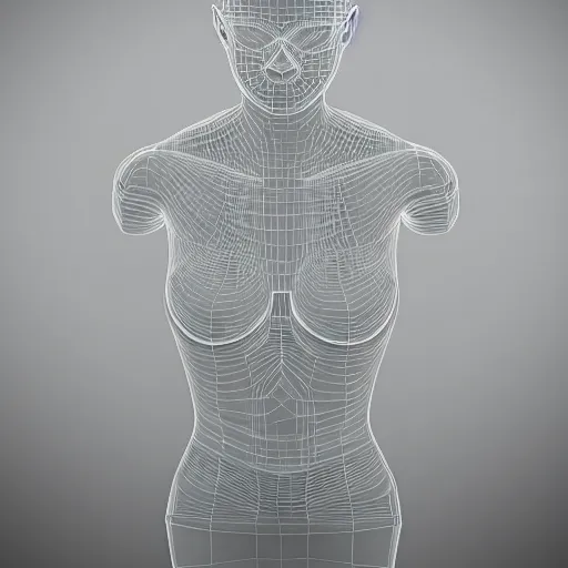 Image similar to 3 d neon art of a womens body, hyper - detailed