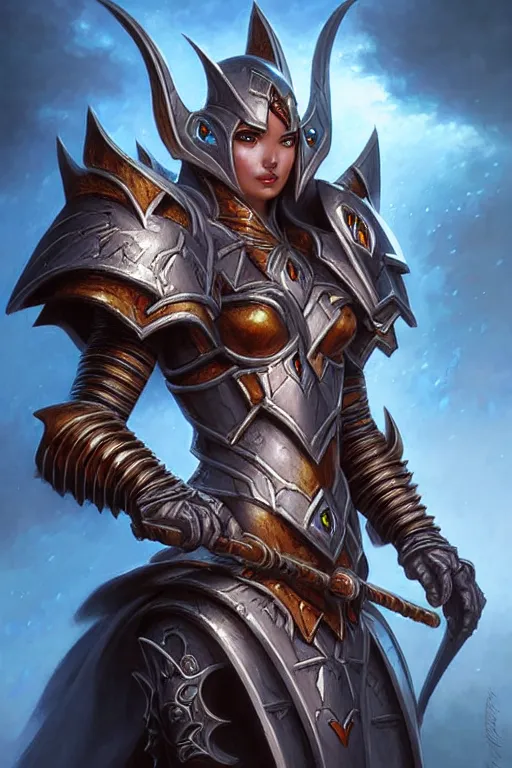 Prompt: fantasy armor, detailed face, tony sart, sakimi chan