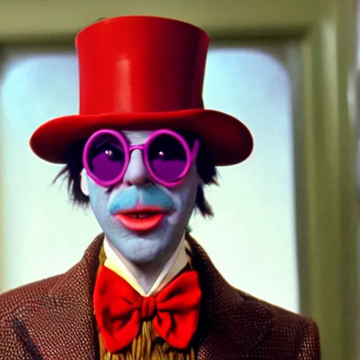 Prompt: Steve Buscemi as Willy Wonka