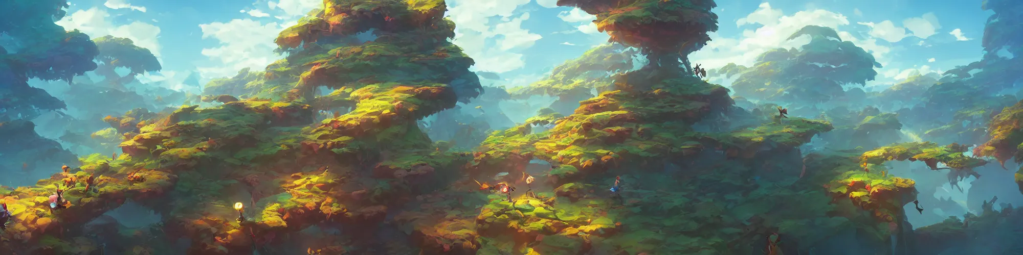 Image similar to 3 6 0 panoramic dynamics matte painting acrylic blur oil wonderland yoshi kurbi dofus, hight contrast,, behance hd by jesper ejsing, by rhads, makoto shinkai and lois van baarle, ilya kuvshinov, rossdraws global illumination