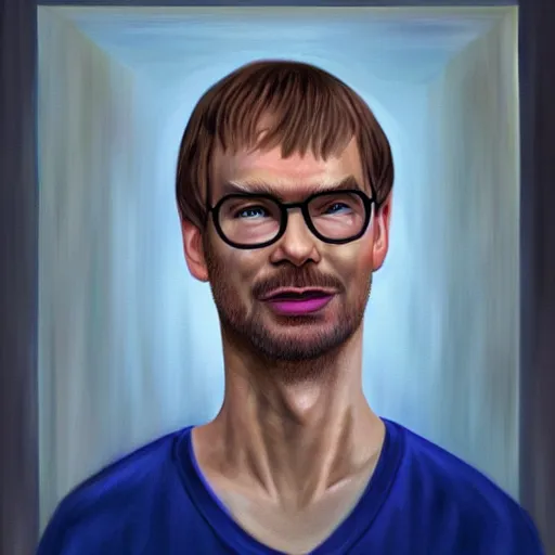 Prompt: jeffrey dahmer in euphoria series, oil painting, ultradetailed, digital painting, ultradetailed