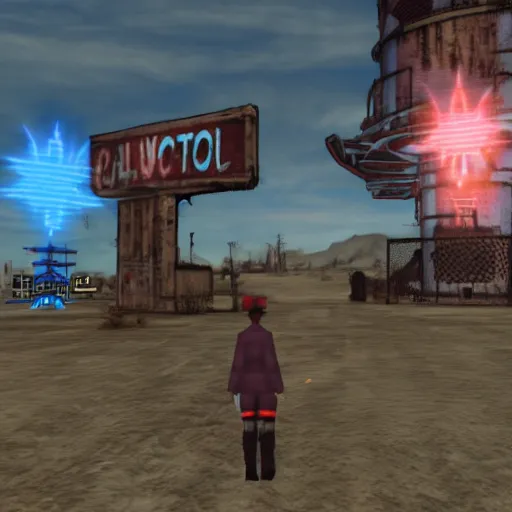 Image similar to fallout new vegas mod featuring cirno from touhou