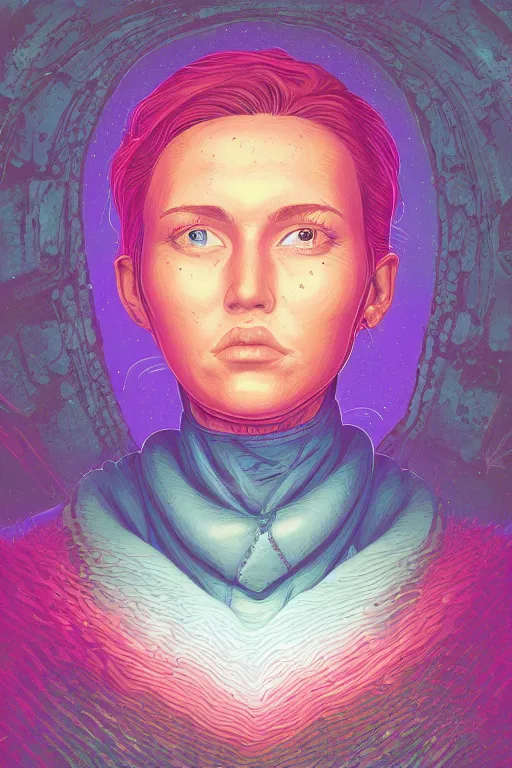 Image similar to portrait of jewel heartshaped inflated head dreamer in the style of Rob Lefield and Dan Mumford , trending on artstation, digital art,surrealism ,macro,blueprint ,vaporwave ,