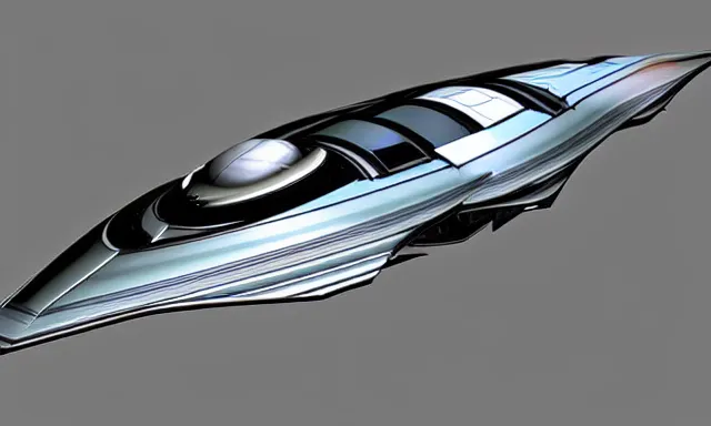 Image similar to spaceship concept design, apple