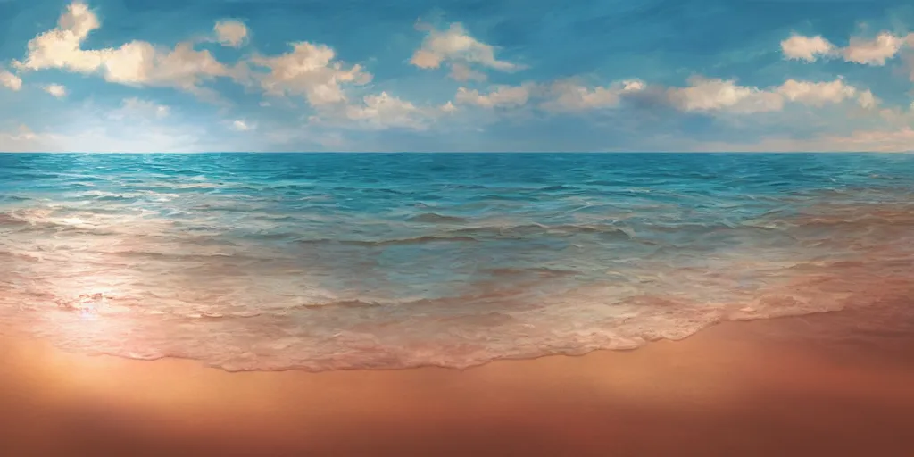 Image similar to a beach, cinematic angle, studio Ghibli, volumetric lighting, digital art, detailed oil painting, hyperrealistic, 8k