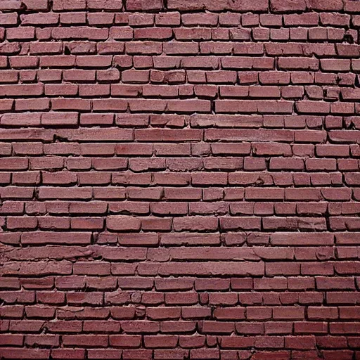 Image similar to an albedo texture of brick wall, flat lighting, top - down photograph