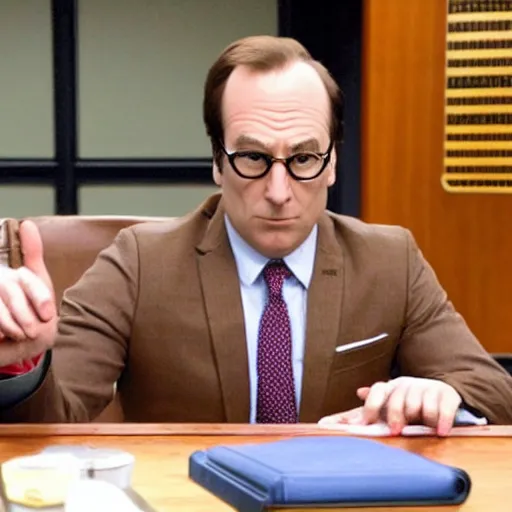 Image similar to bob odenkirk as phoenix wright ace attorney