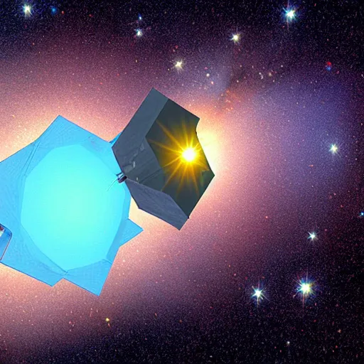 Prompt: james webb space telescope image of a dying star