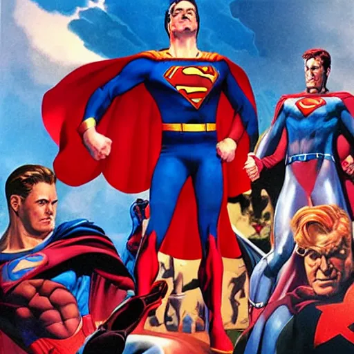 Prompt: a super hero by alex ross