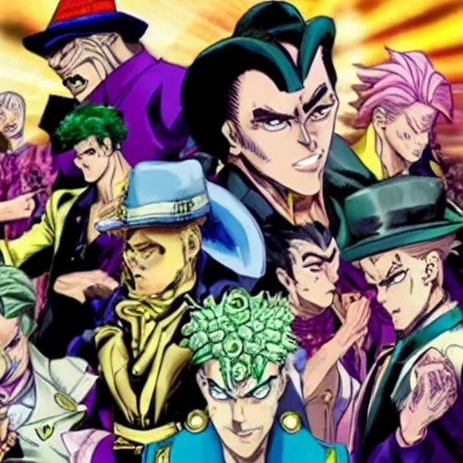 Image similar to jojo's bizarre adventure