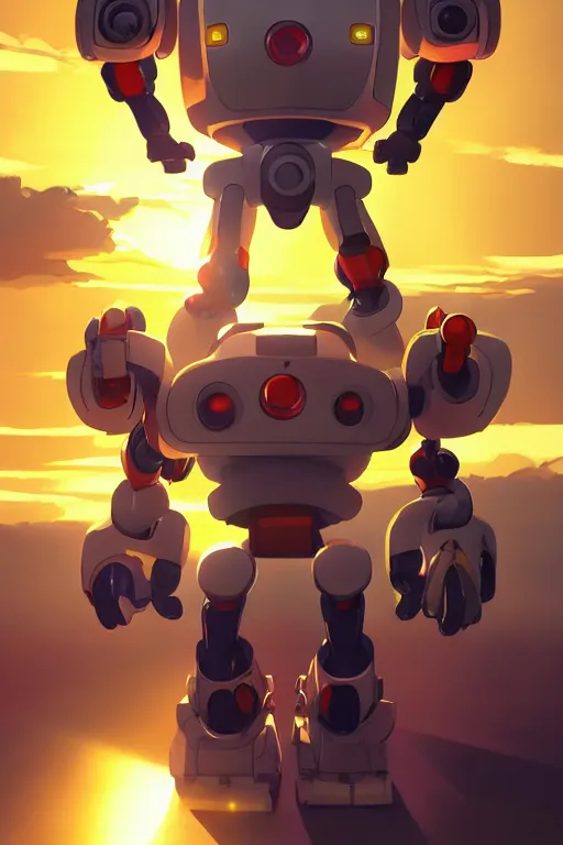 Image similar to metabots medabots medarotto medarot robot minimalist comics, behance hd by jesper ejsing, by rhads, makoto shinkai and lois van baarle, ilya kuvshinov, rossdraws global illumination ray tracing hdr radiating a glowing aura