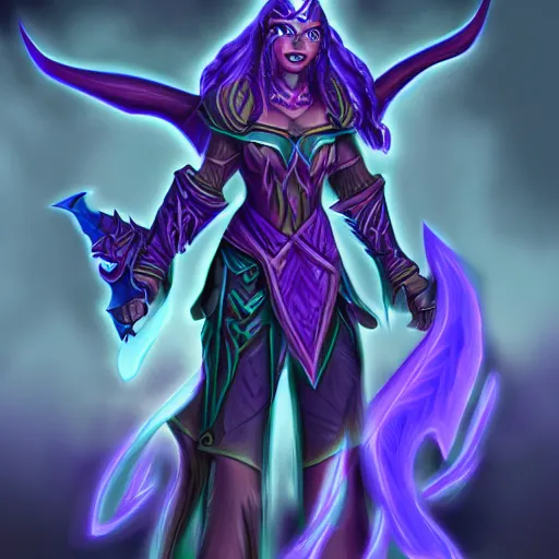 Prompt: new Warcraft Night Elf character,digital painting