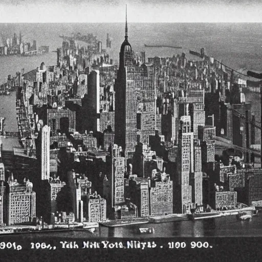 Prompt: nyc in 1900