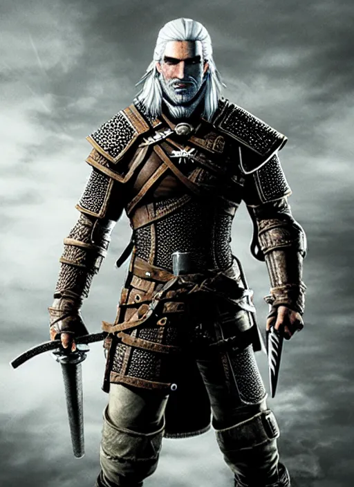 Image similar to geralt of rivia in dark souls