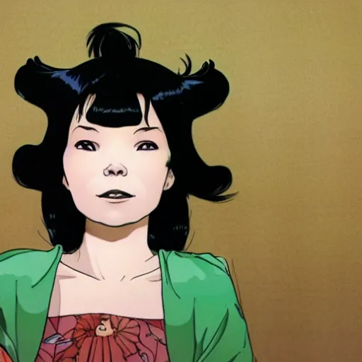 Prompt: bjork by satoshi kon