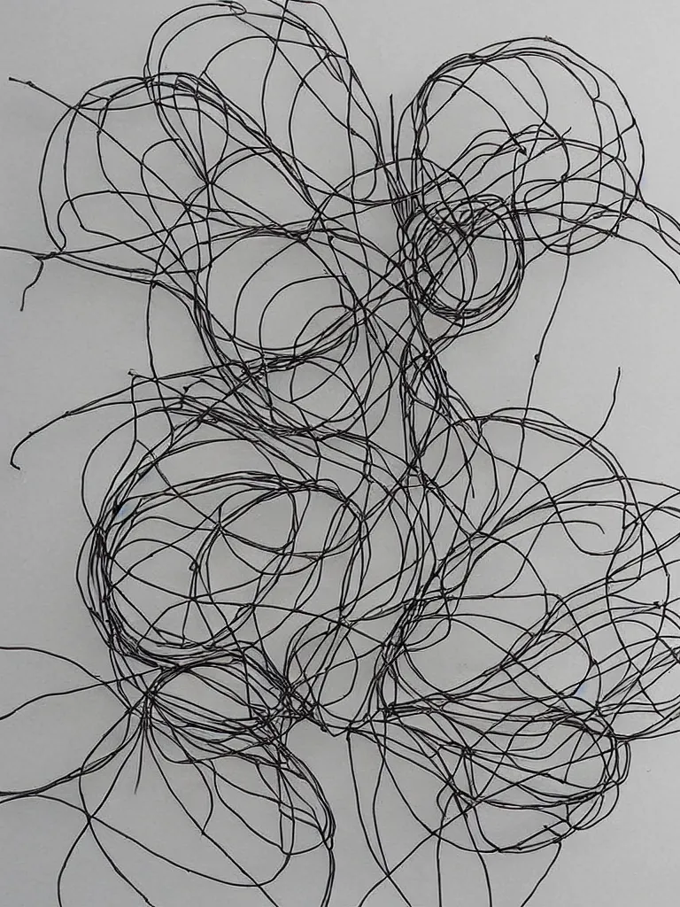 Prompt: famous examples of wire art