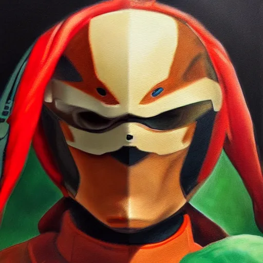 Image similar to a realistic painting by Michaelangelo depicting the Kamen Rider with the head of Kabutaku in the Renaissance,smooth,Sharp focus,high detailed,high resolution,fine art, upper body,bright colour,trending on Artstation.