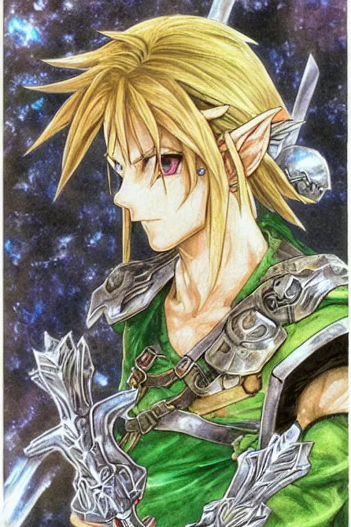 Image similar to Link by Yoshitaka Amano