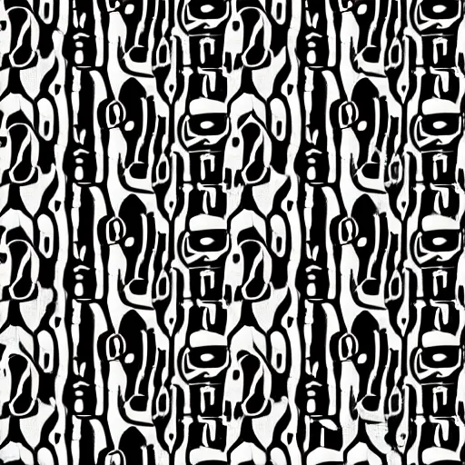 Prompt: a seamless repeating pattern of interlocking cat silhouettes, style of m. c. esher