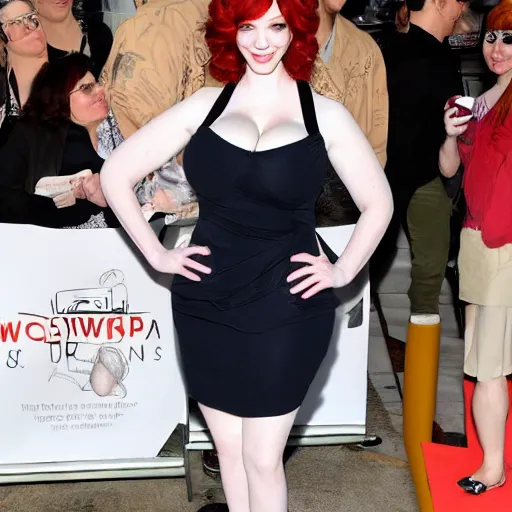 Prompt: Christina Hendricks drink water,