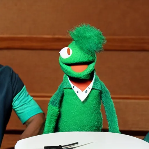 Prompt: jason tatum as a muppet