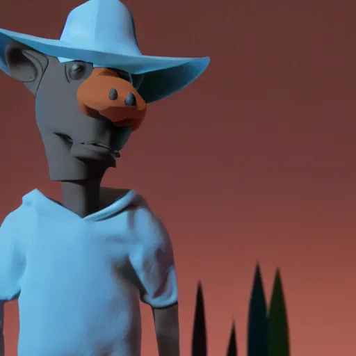 Image similar to a still of a Adult Swim TV Show about about a anthropomorphic Wolfe, created by Tyler The Creator