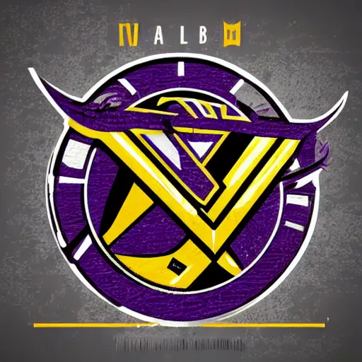 Prompt: nhl logo detailed vector vikings