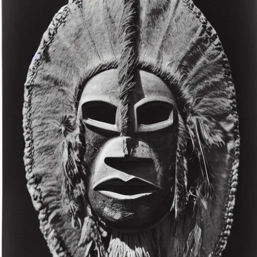 Image similar to vintage photo of Tsimshian shaman mask by edward s curtis