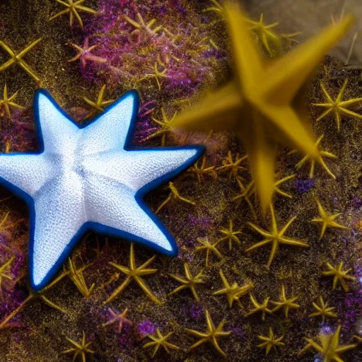 Image similar to national geographic photo of starmie, pokemon in the wild, intricate, portrait, 8 k highly professionally detailed, hdr, award winning