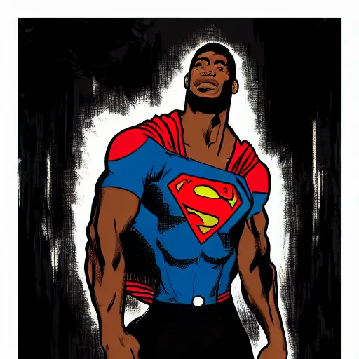 Image similar to black superman