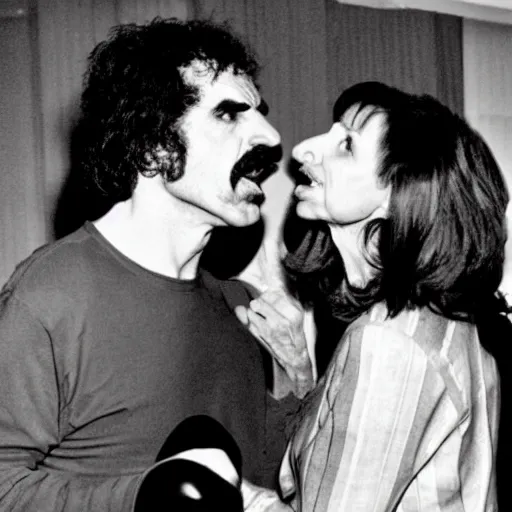 Prompt: frank zappa punching nancy pelosi