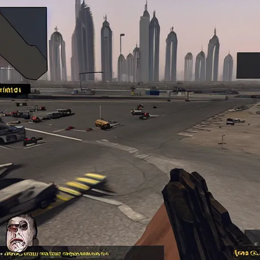 Image similar to gta : dubai, helltaker