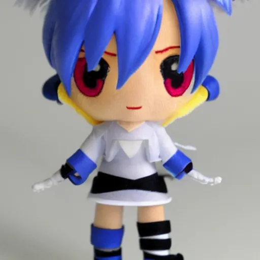 Image similar to rei chiquita, small plush of rei ayanami from evangelion