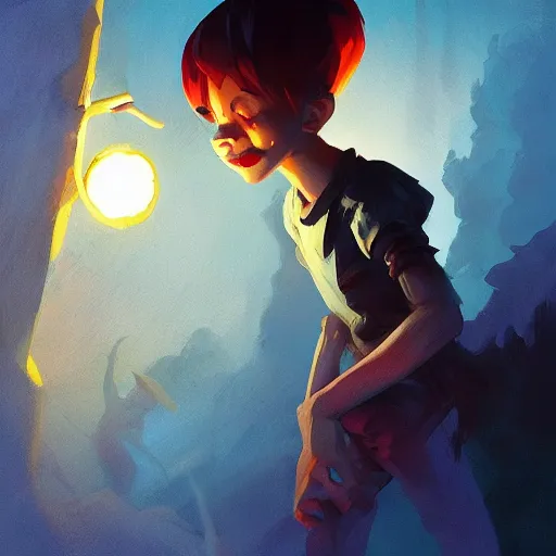 Image similar to hero world scary stories to tell in the dark, behance hd by jesper ejsing, by rhads, makoto shinkai and lois van baarle, ilya kuvshinov, rossdraws global illumination