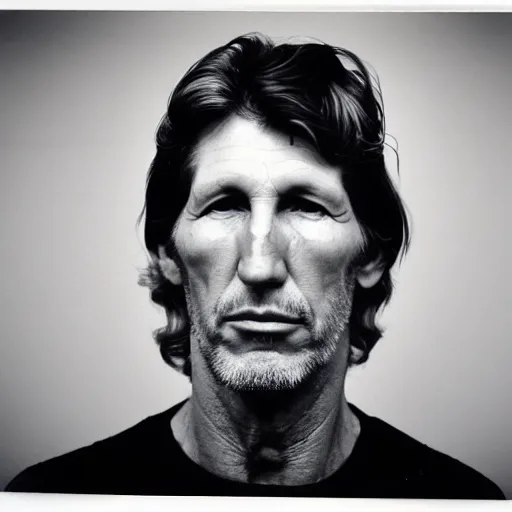 Prompt: Mugshot Portrait of Roger Waters, taken in the 1970s, photo taken on a 1970s polaroid camera, grainy, real life, hyperrealistic, ultra realistic, realistic, highly detailed, epic, HD quality, 8k resolution, body and headshot, film still, front facing, front view, headshot and bodyshot, detailed face, very detailed face