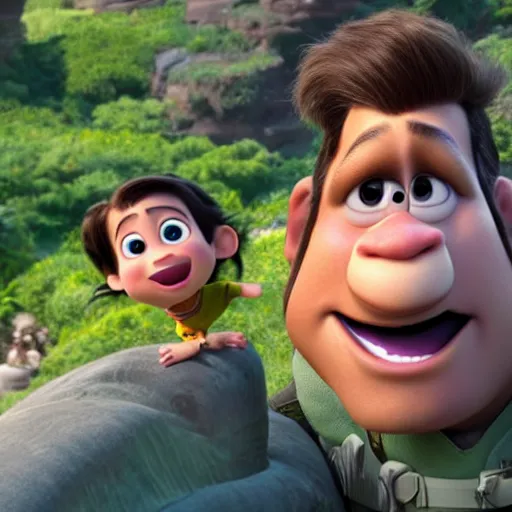 Image similar to ben stiller as a pixar disney character from up ( 2 0 0 9 ), unreal engine, octane render, 3 d render, photorealistic