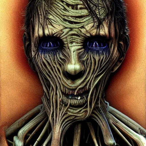 Image similar to bodyhorror portrait of leon trotskiy abomination, photo - realistic, color image, 2 k, highly detailed, by h. r. giger