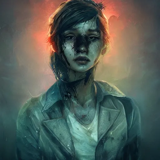 Prompt: Last of Us, theme by Ross Tran, extravagant, dark ambient, beautiful, UHD, lunatic, hyperrealism, Surreal and Fantasy Art, absurdist, absurd, parallax, hypermodernism