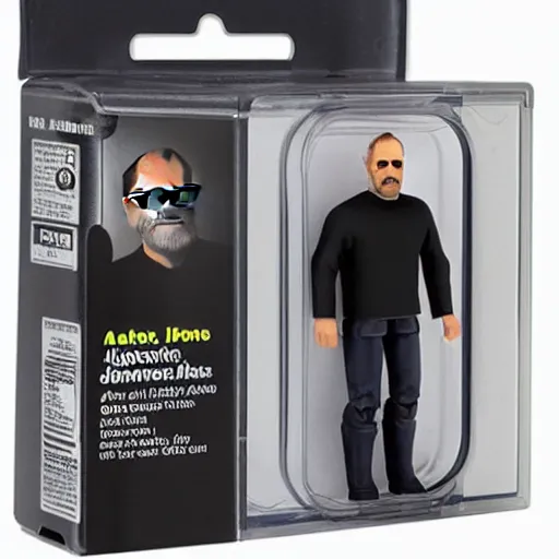 Image similar to steve jobs action figure in blister pack