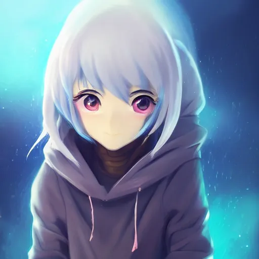 Hooded anime outlet character