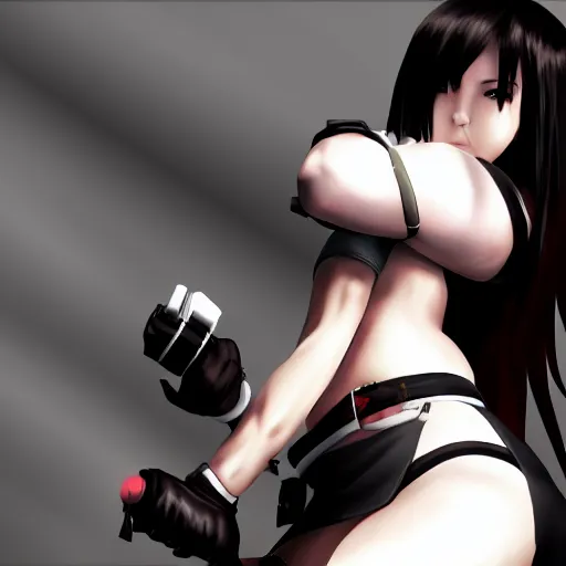 Prompt: high quality art of tifa lockhart with blindfold, trending on artstation