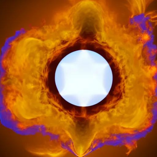 Image similar to a nuclear explosion merging into the shape of a peace sign, high speed photography, highly detailed, high quality, 8 k, path traced