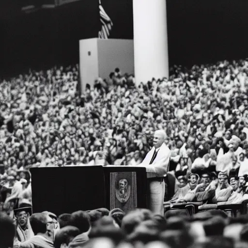 Image similar to President Gerald Ford addresses the National Youth Leadership Conference. CineStill