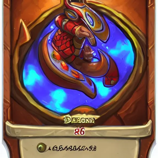 Prompt: cute naga digital drawing, hearthstone card art