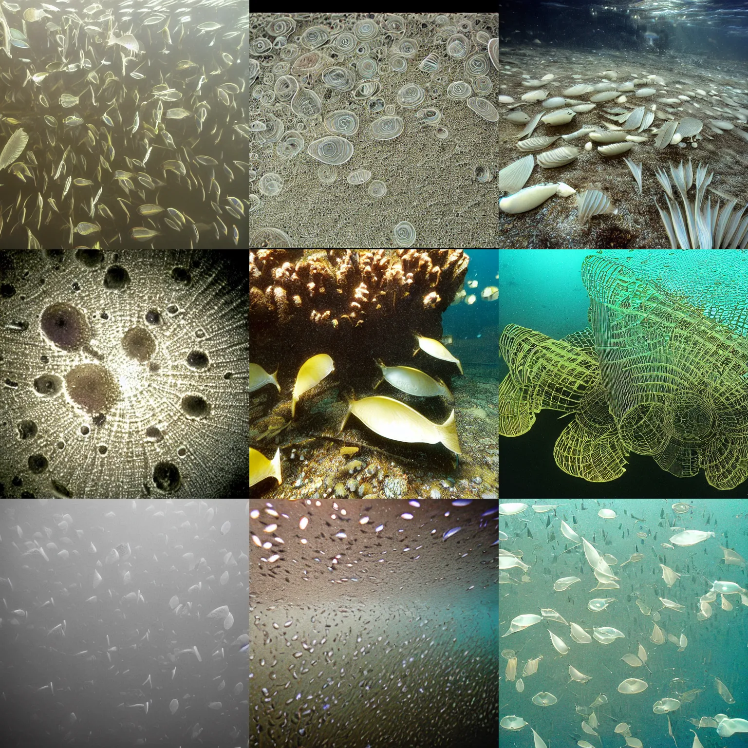 Prompt: diatoms underwater