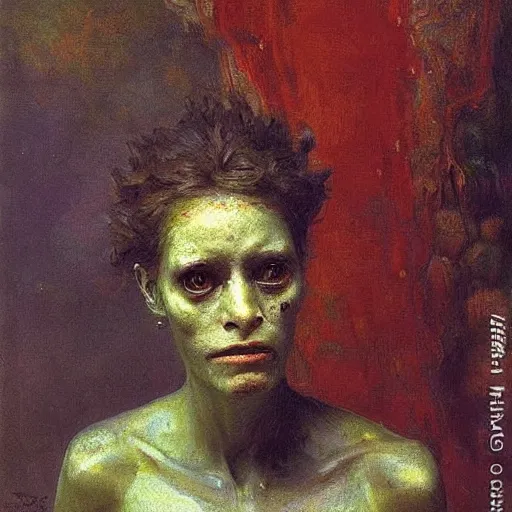 Image similar to alien by ilya repin