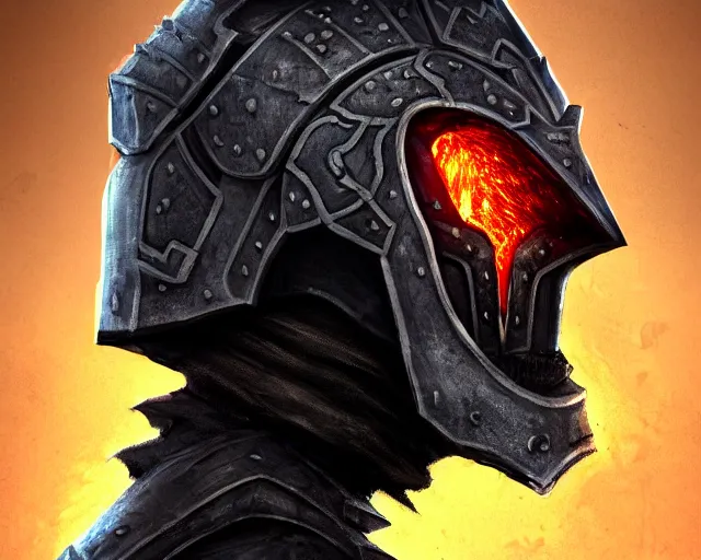 Prompt: realistic side view photo of a king in the mountains, angry, beautiful face, handsome, black iron armour, sword, lava, wide angle, dramatic lighting, intricate, wild, highly detailed, digital painting, artstation, concept art, smooth, sharp focus, illustration