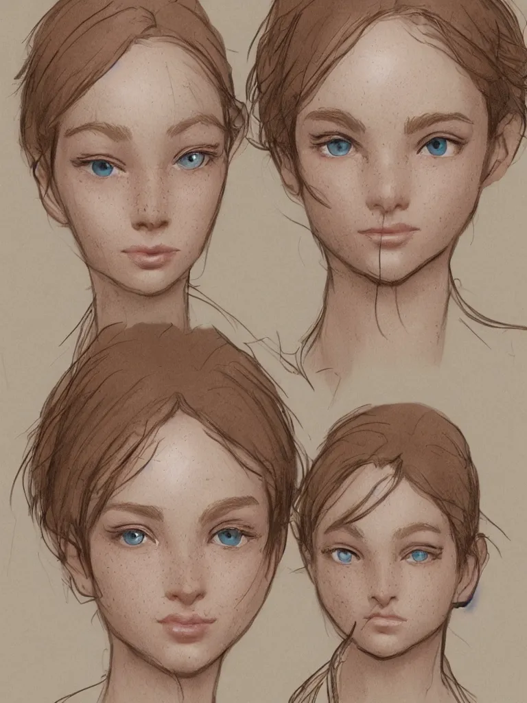 Image similar to freckles by disney concept artists, blunt borders, golden ratio