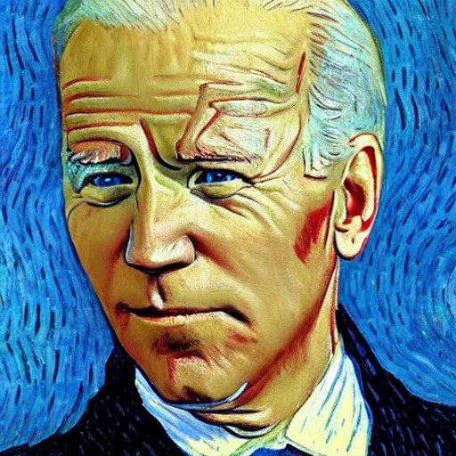 Prompt: Joe Biden painted by Van Gogh